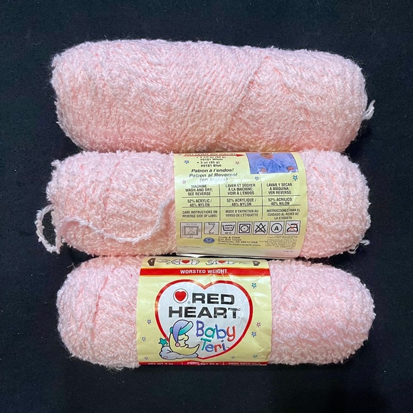 Red Heart Baby Teri yarn - med pink - Picture 1 of 1